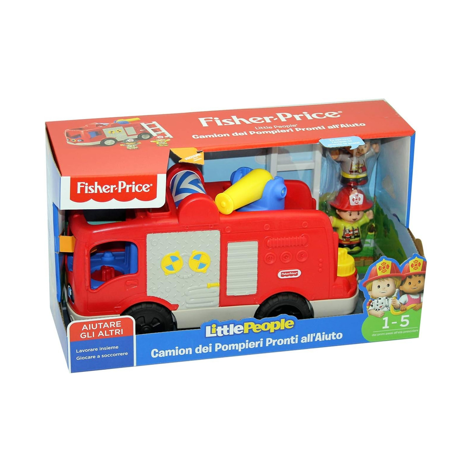 LITTLE PEOPLE CAMION DEI POMPIERI fpv32 - Fisher-Price - PRIMA INFANZIA - td-toys.it