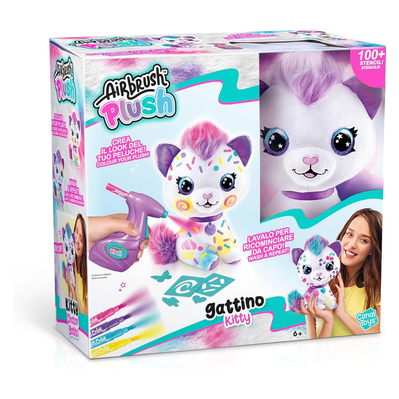 AIRBRUSH PLUSH SURPRISE - - BAMBINA - td-toys.it