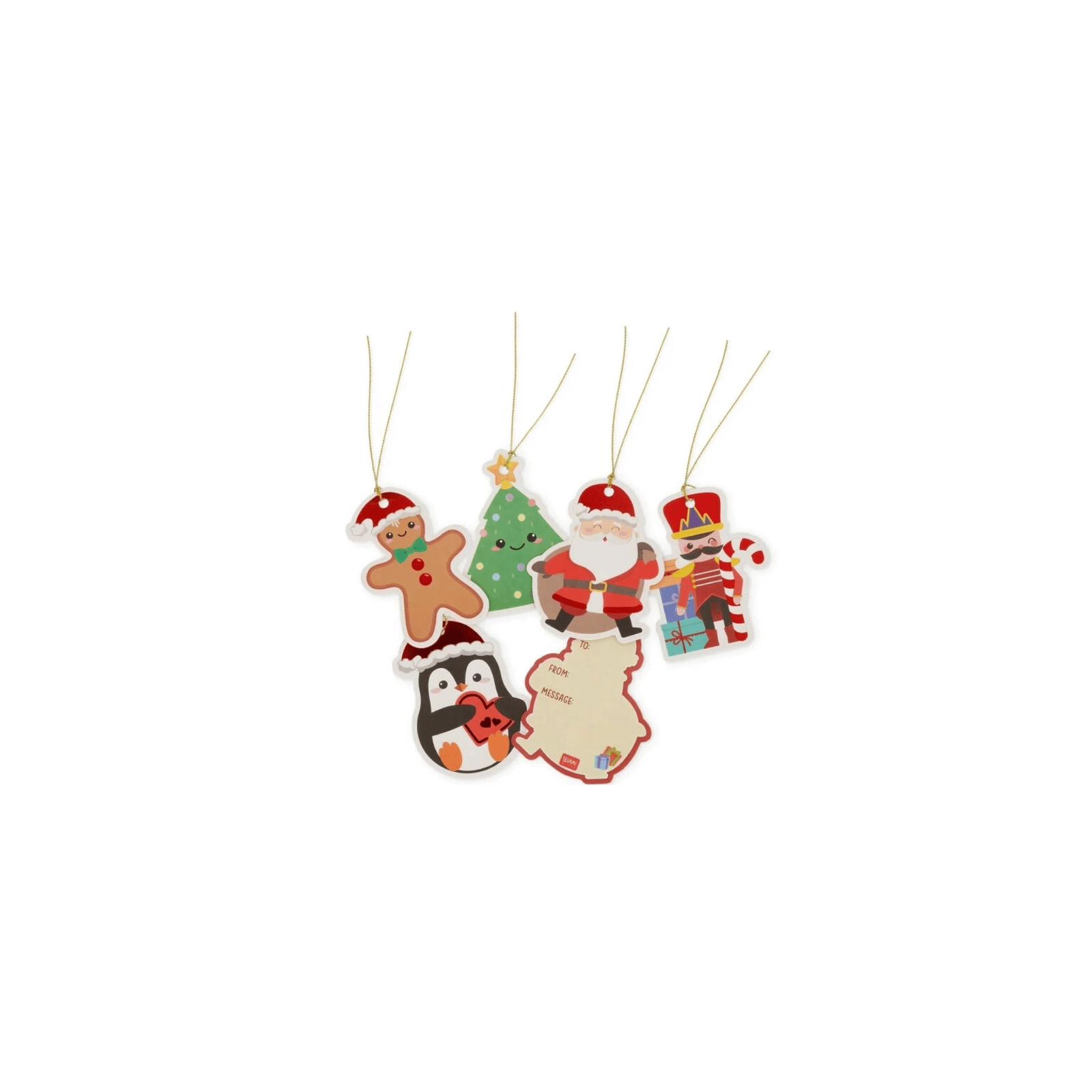 SET DI 10 ETICHETTE CHIUDIPACC - GIFT TAGS - LEGAMI MILANO - LEGAMI MILANO - td-toys.it