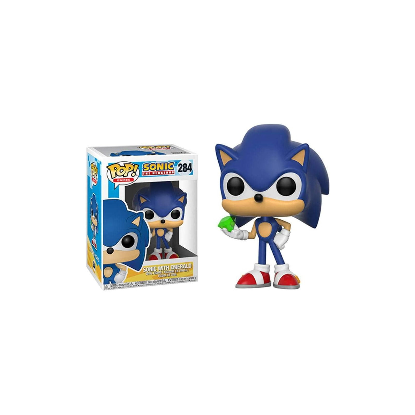 Sonic the Hedgehog - 284 Sonic w/Emerald 9Cm (Pop!) - FUNKO POP! - FUNKO POP! - td-toys.it