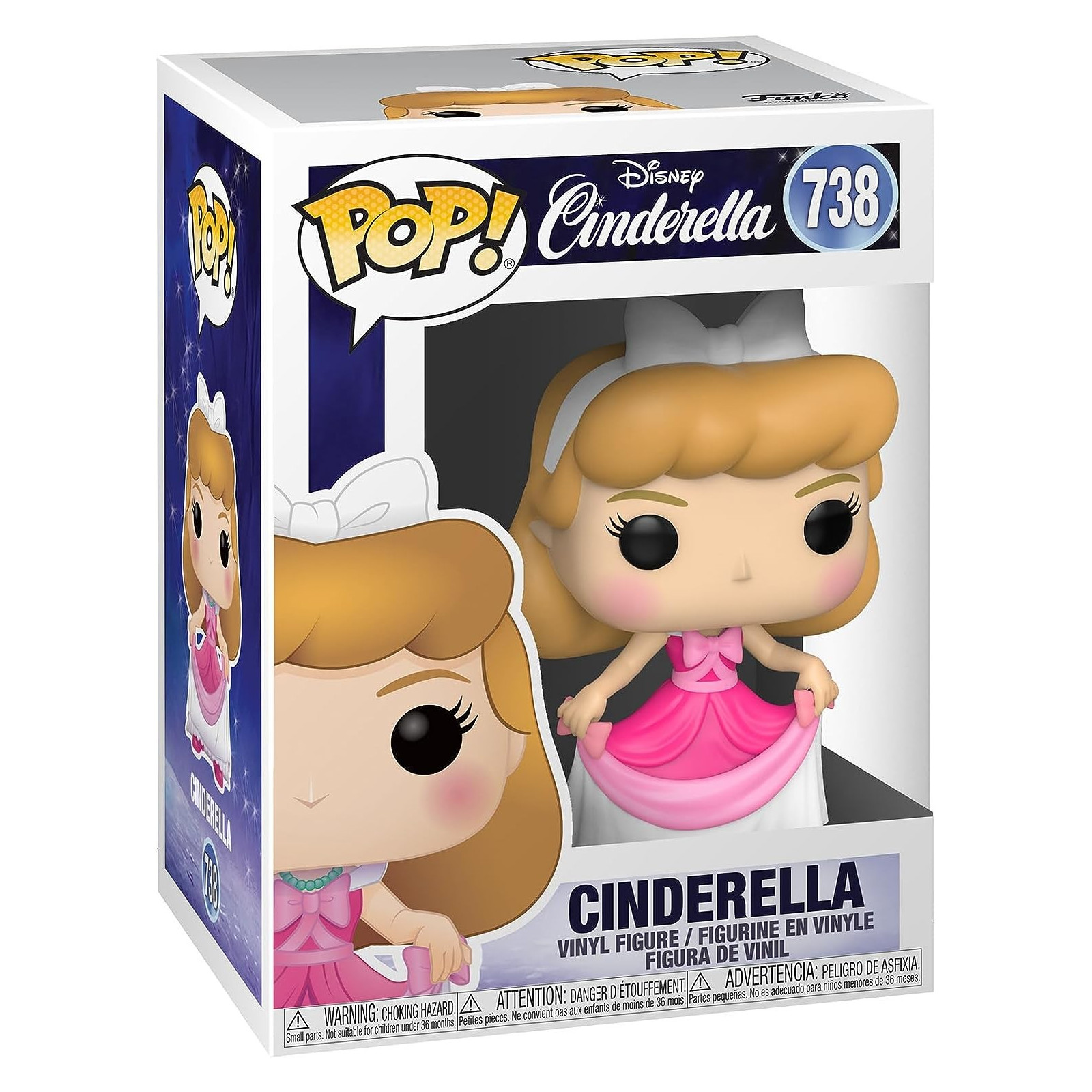 Disney: Cinderella - 738 Cinderella In Pink Dress 9Cm (Pop!) - FUNKO POP! - FUNKO POP! - td-toys.it