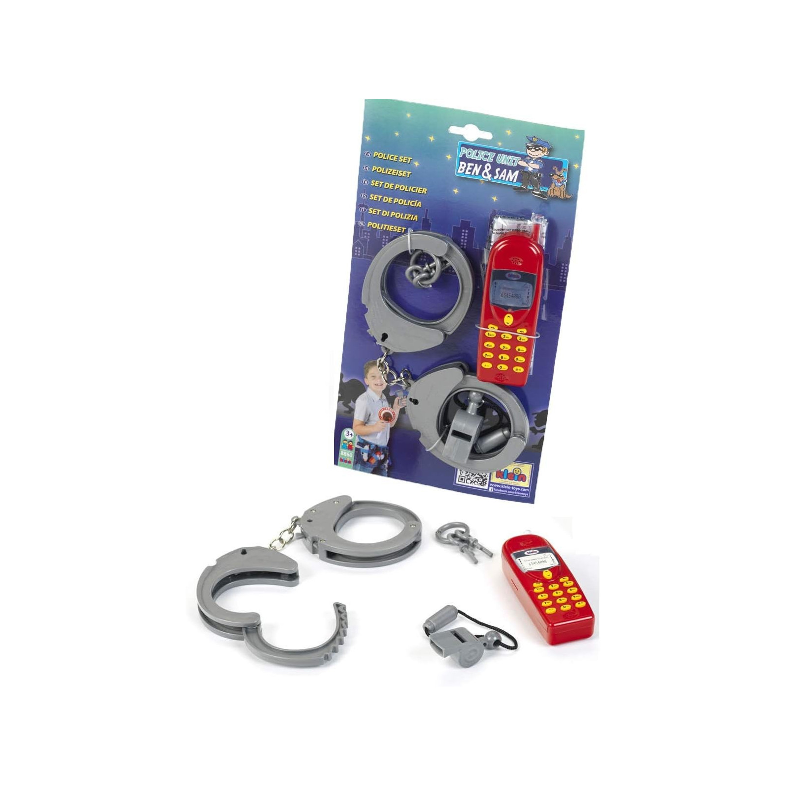 SET POLIZIA - MANETTE + TELEFONO - KLEIN - BAMBINO - td-toys.it