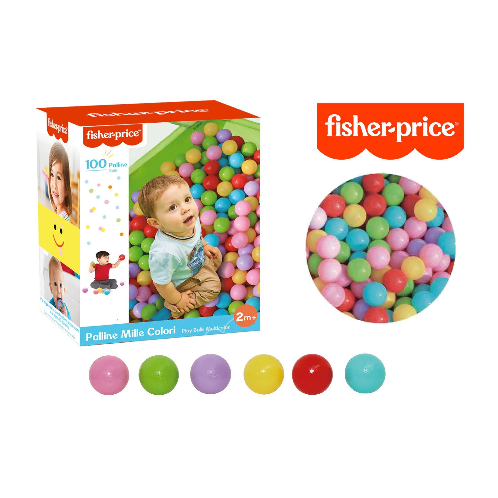 FP Palline Mille Colori 100 pz - Fisher-Price - UNISEX - td-toys.it