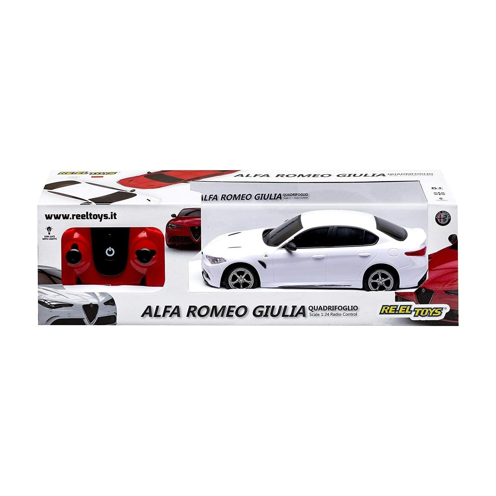 ALFA ROMEO GIULIA QUADRIF 1/24 - REEL TOYS - RADIOCOMANDI - td-toys.it