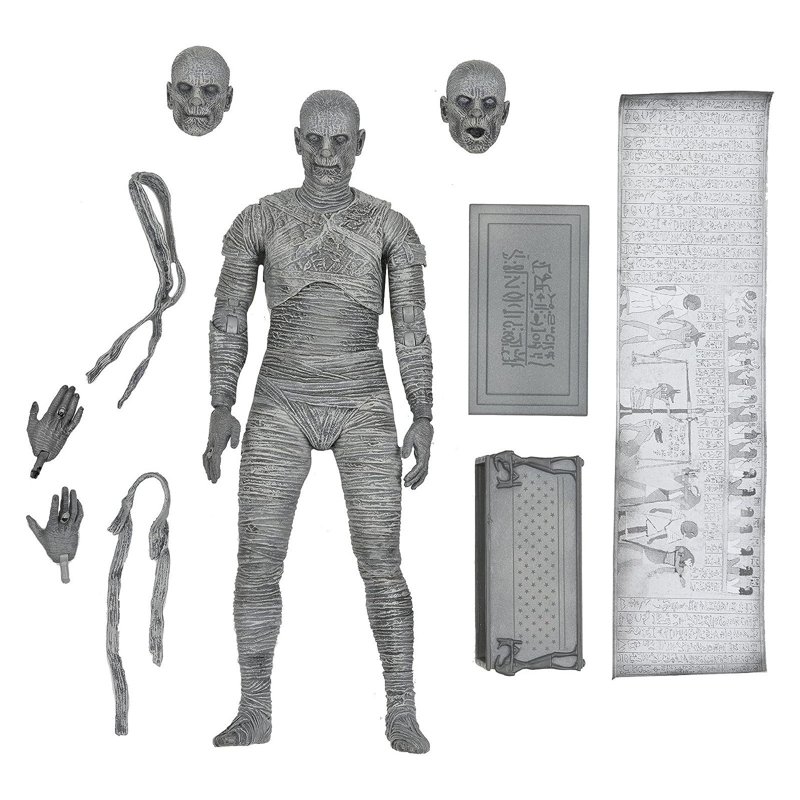 UNIVERSAL MONSTERS ULTIMATE MUMMY B/W AF - NECA - ACTION FIGURE - td-toys.it