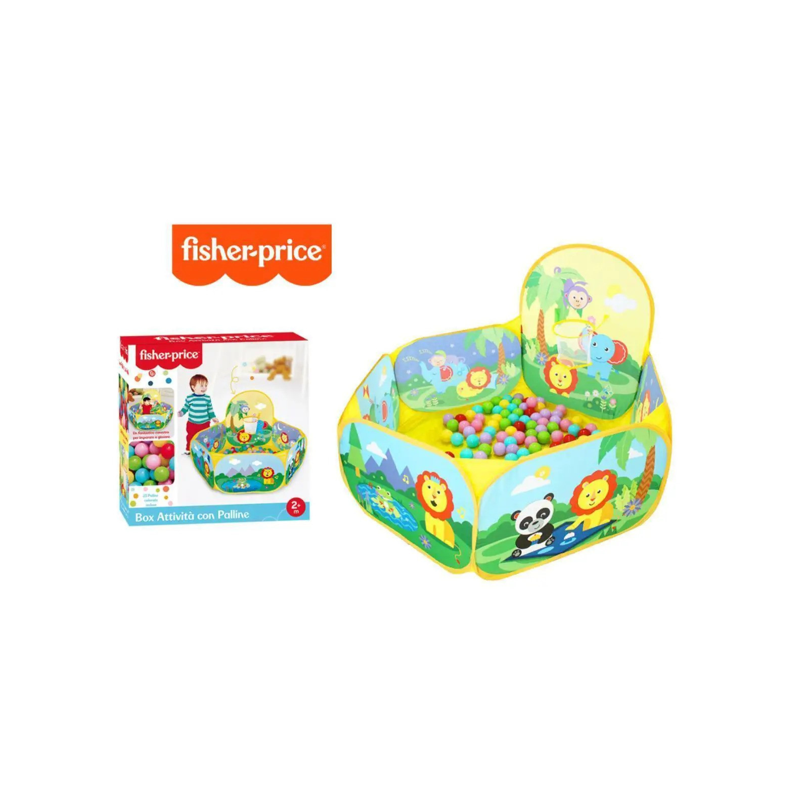 Fisher Price Box Attivita' con 25 Palline - Fisher-Price - PRIMA INFANZIA - td-toys.it