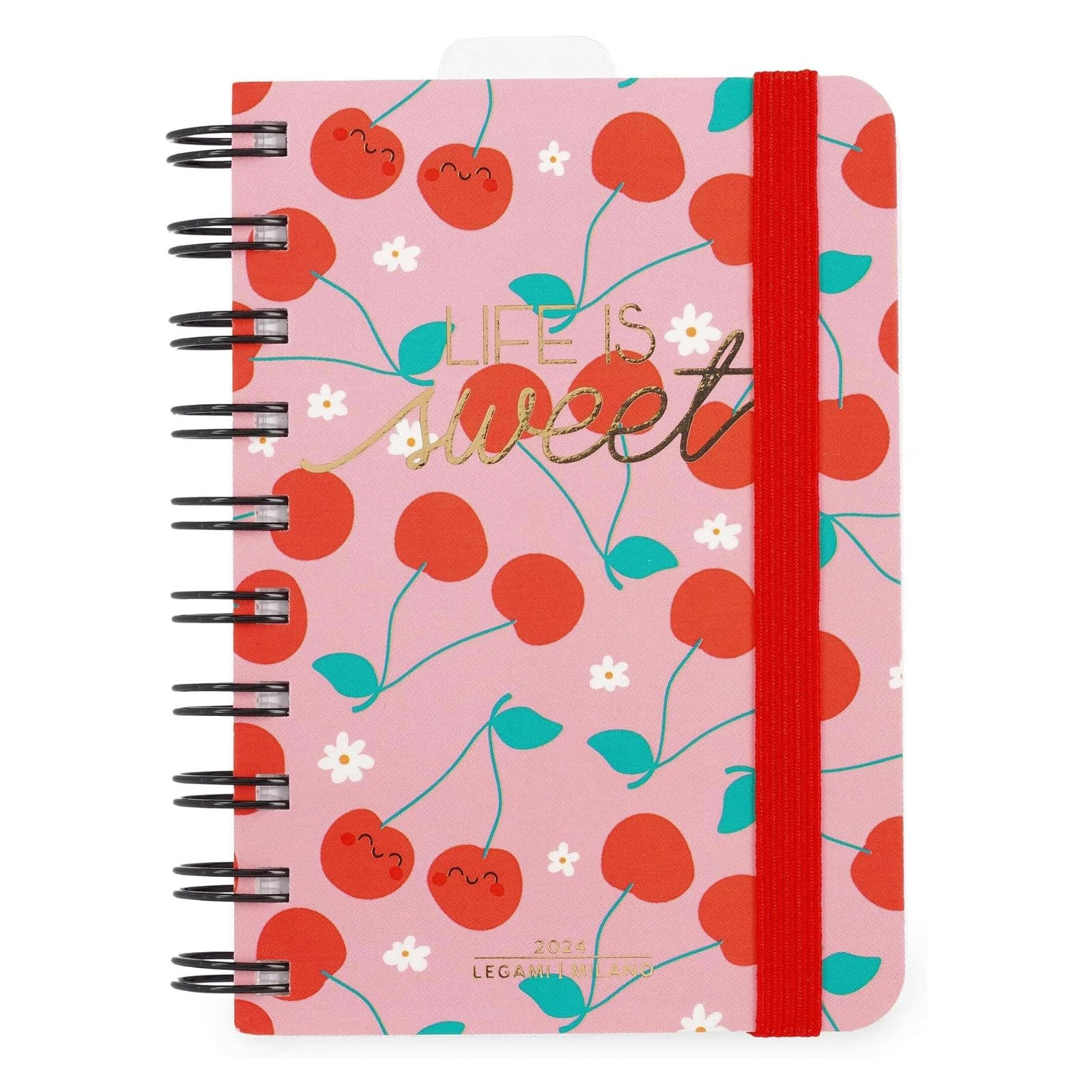 AGENDA GIORNALIERA SPIR. SMALL - DIARY - CHERRY2024 - SMALL DAILY SPIRAL BOUND - LEGAMI MILANO - LEGAMI MILANO - td-toys.it