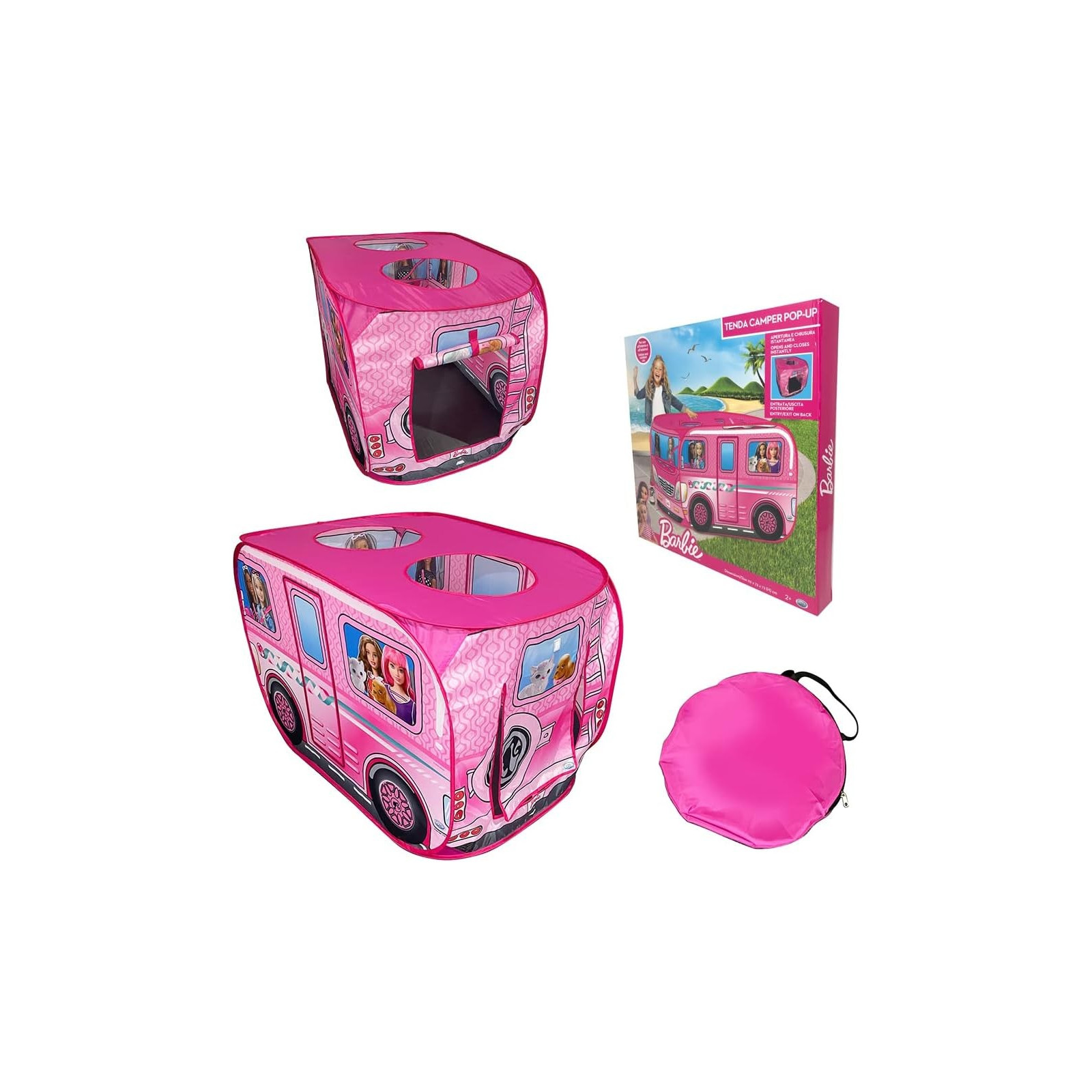 BARBIE - TENDA CAMPER XL ESPLORATRICICORAGGIOSE - O.D.S. - BAMBINA - td-toys.it