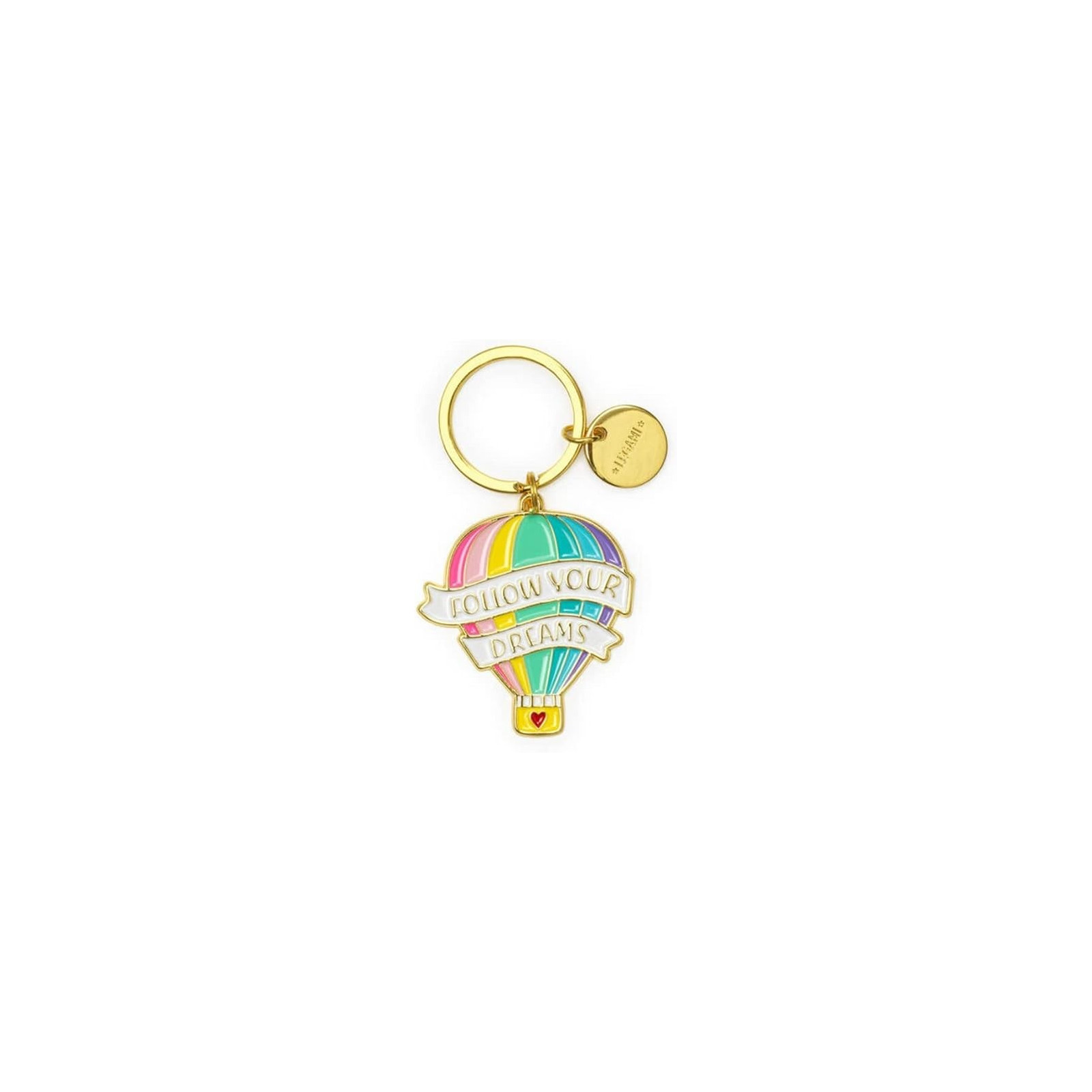 PORTACHIAVI METALLO SMALTATO - WHAT A KEY RING - AIR BALLOON - LEGAMI MILANO - LEGAMI MILANO - td-toys.it