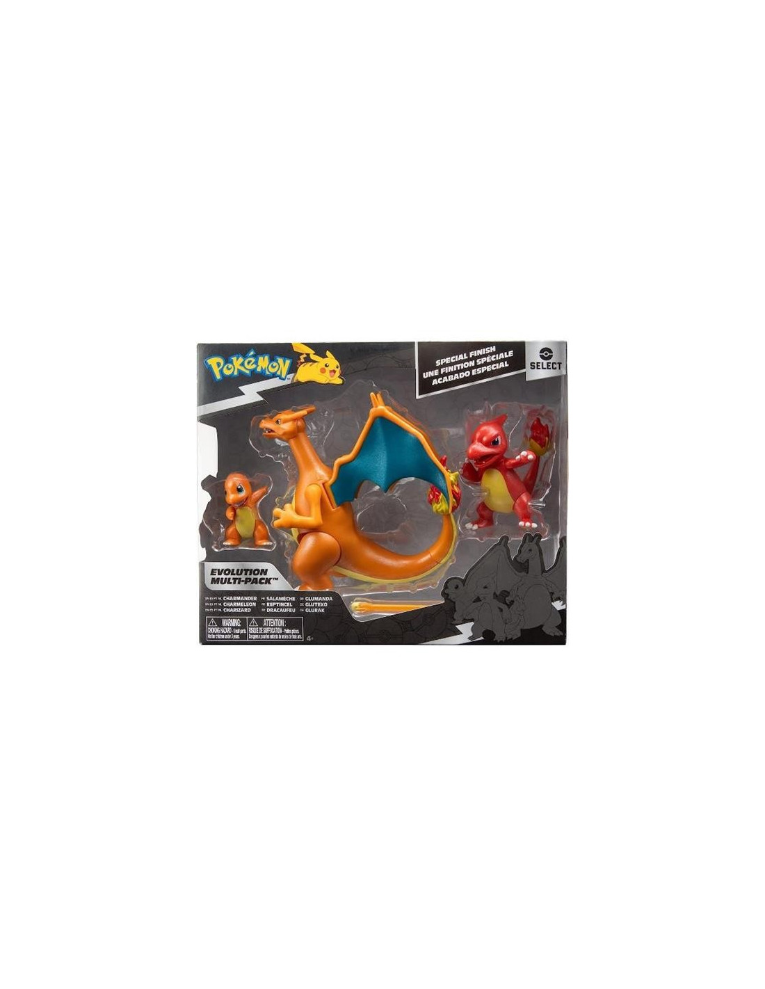 PK080200 Rei Toys Pokemon Select evolution multi pack Charmander-ACTION FIGURE