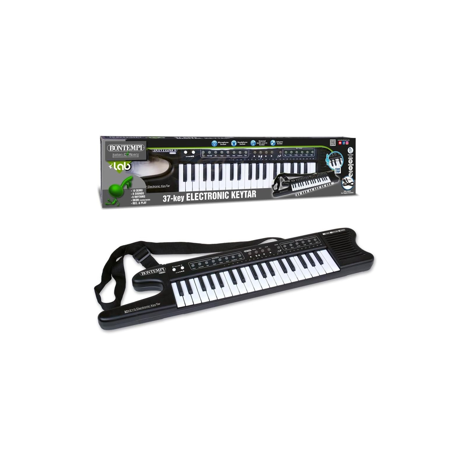 Keytar 37 tasti con tracolla - BONTEMPI - MUSICAL - td-toys.it