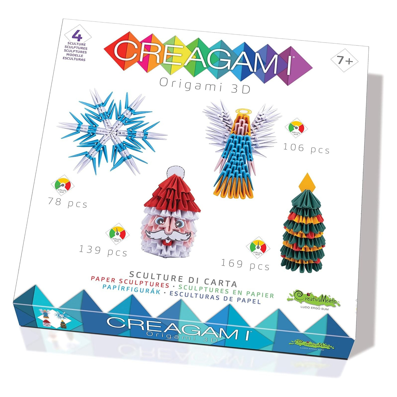 LINEA CREAGAMI TAGLIA M KIT 4 SOGG. NATALE - FRANCO COSIMO PANINI - GIFTS - td-toys.it