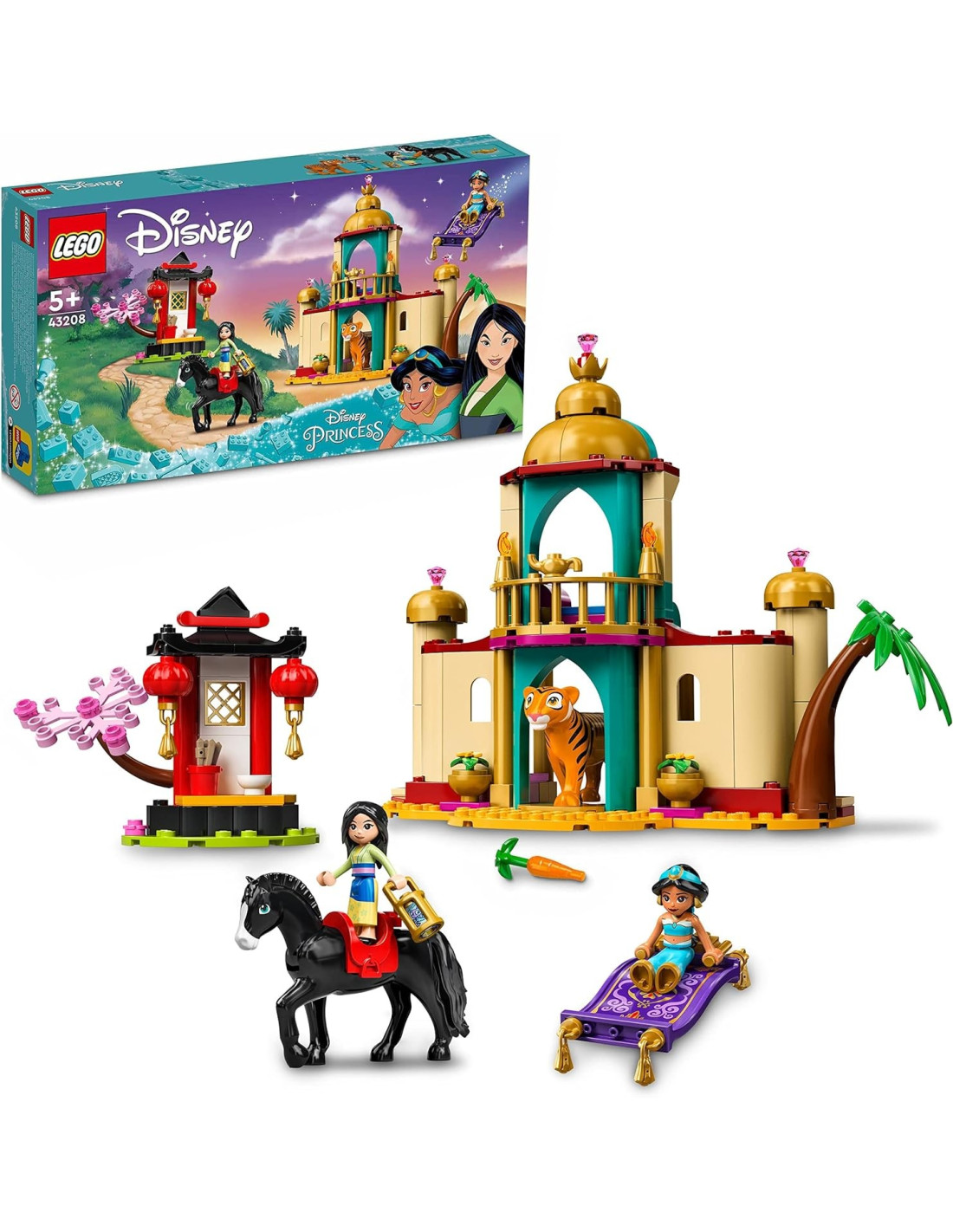 LEGO DISNEY AVVENTURA JASMINE E MULAN 43208 - LEGO - LEGO - td-toys.it