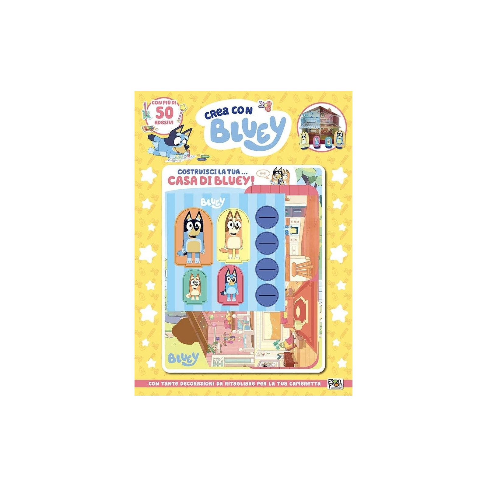 crea con bluey - Ponpon editori - TO COLOR - td-toys.it