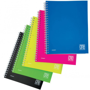 ONE COLOR PPL SPIRALE C/DIVISO-NOTEBOOKS- TD Toys