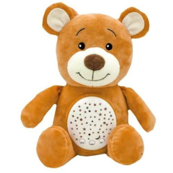 ORSETTO 35CM PROIETTORE SUONI OBOX H31xL24CM - DE.CAR2 - TEDDY BEAR - td-toys.it