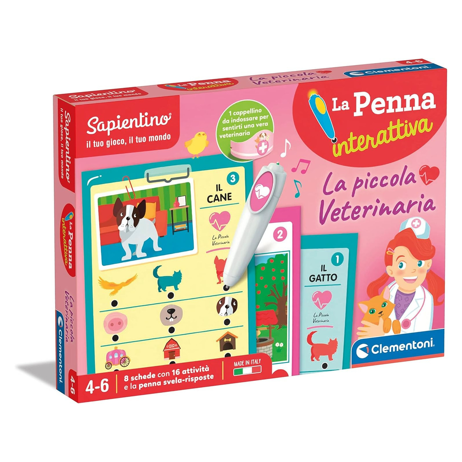 PENNA INTERATTIVA - PICCOLA VETERINARIA - Clementoni - EDUCATIONAL - td-toys.it