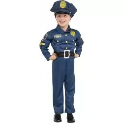 VESTITO SUPER POLIZIOTTO PER BAMBINI ottima qualità curato nei d