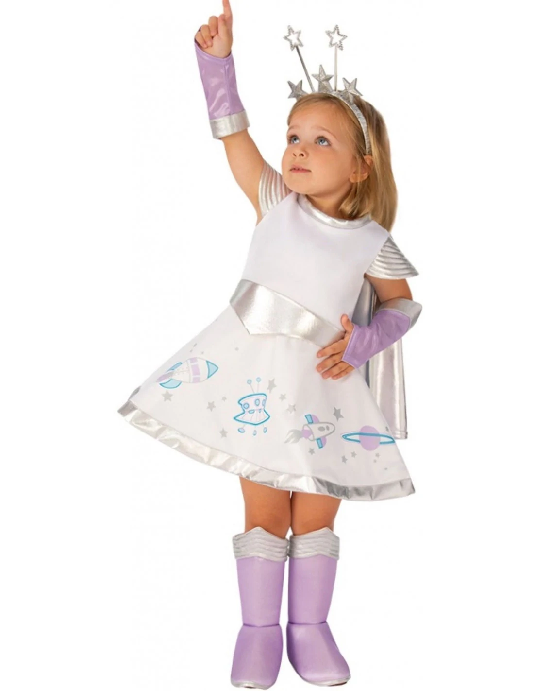 VESTITO SPACE GIRL PER BAMBINI Materiale: 100% poliestere Marca