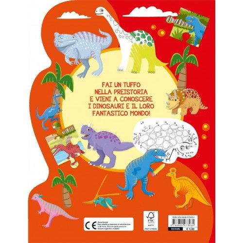 Un libro da colorare - I dinosauri - Copertina flessibile - Giochi Dinosauri