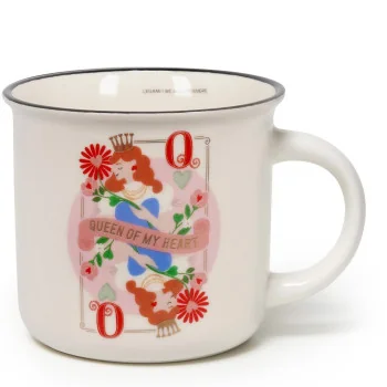 TAZZA IN PORC. NEW BONE CHINA -CUP-PUCCINO - QUEEN-HOME SWEET HOME- TD Toys