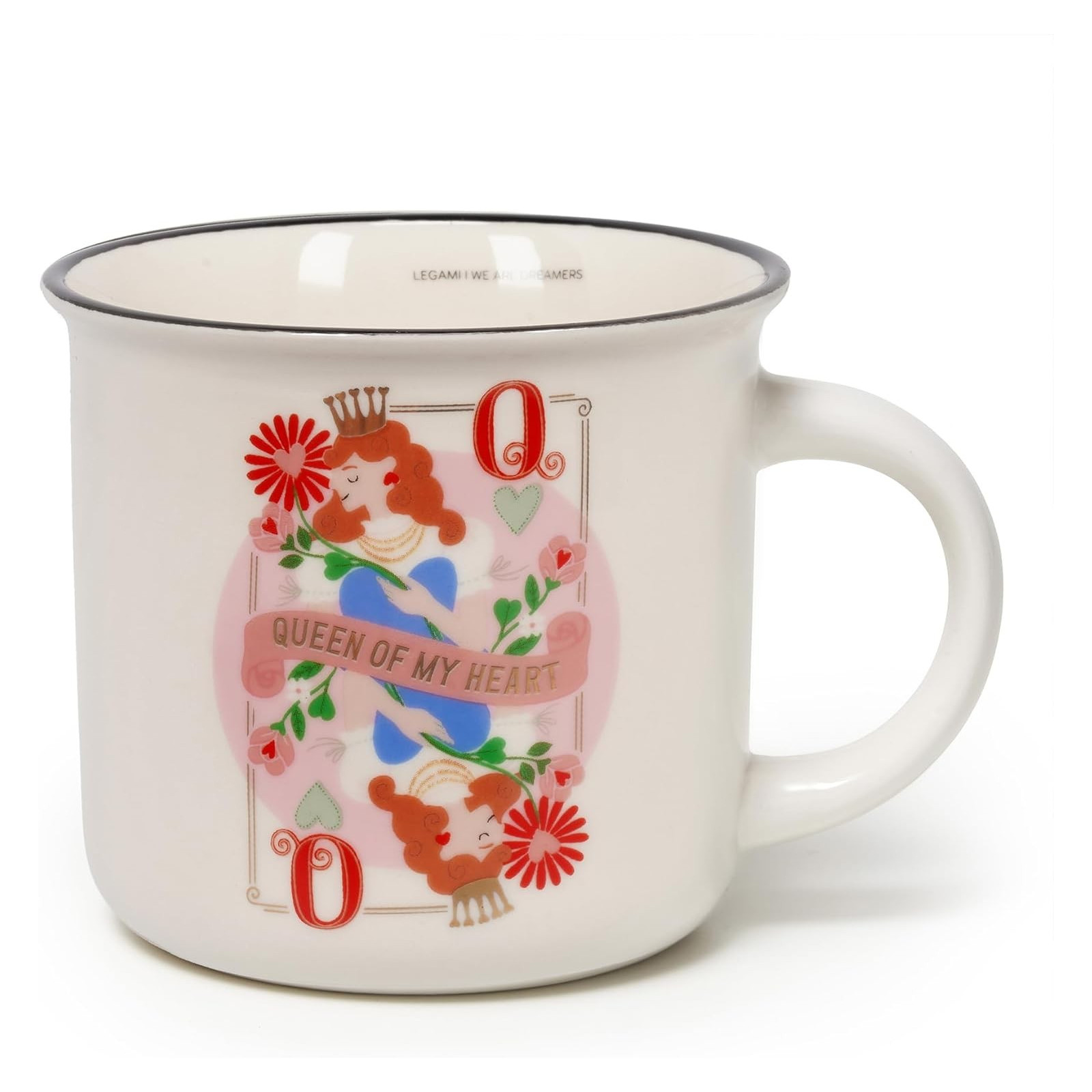 TAZZA IN PORC. NEW BONE CHINA -CUP-PUCCINO - QUEEN - LEGAMI MILANO - LEGAMI MILANO - td-toys.it