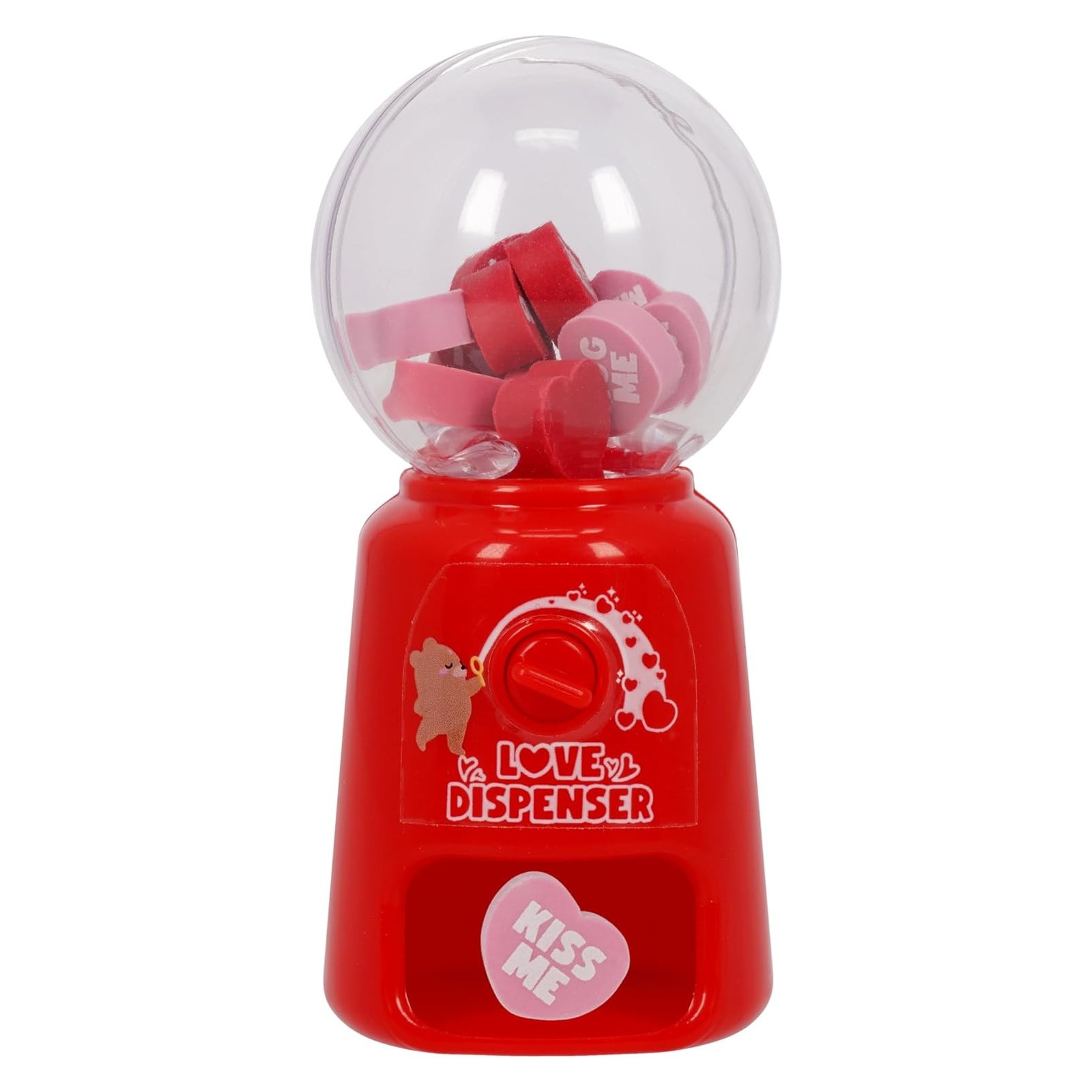 MINI DISTRIBUTORE GOMME CANC. -LOVE DISPENSER - HEART - LEGAMI MILANO - LEGAMI MILANO - td-toys.it