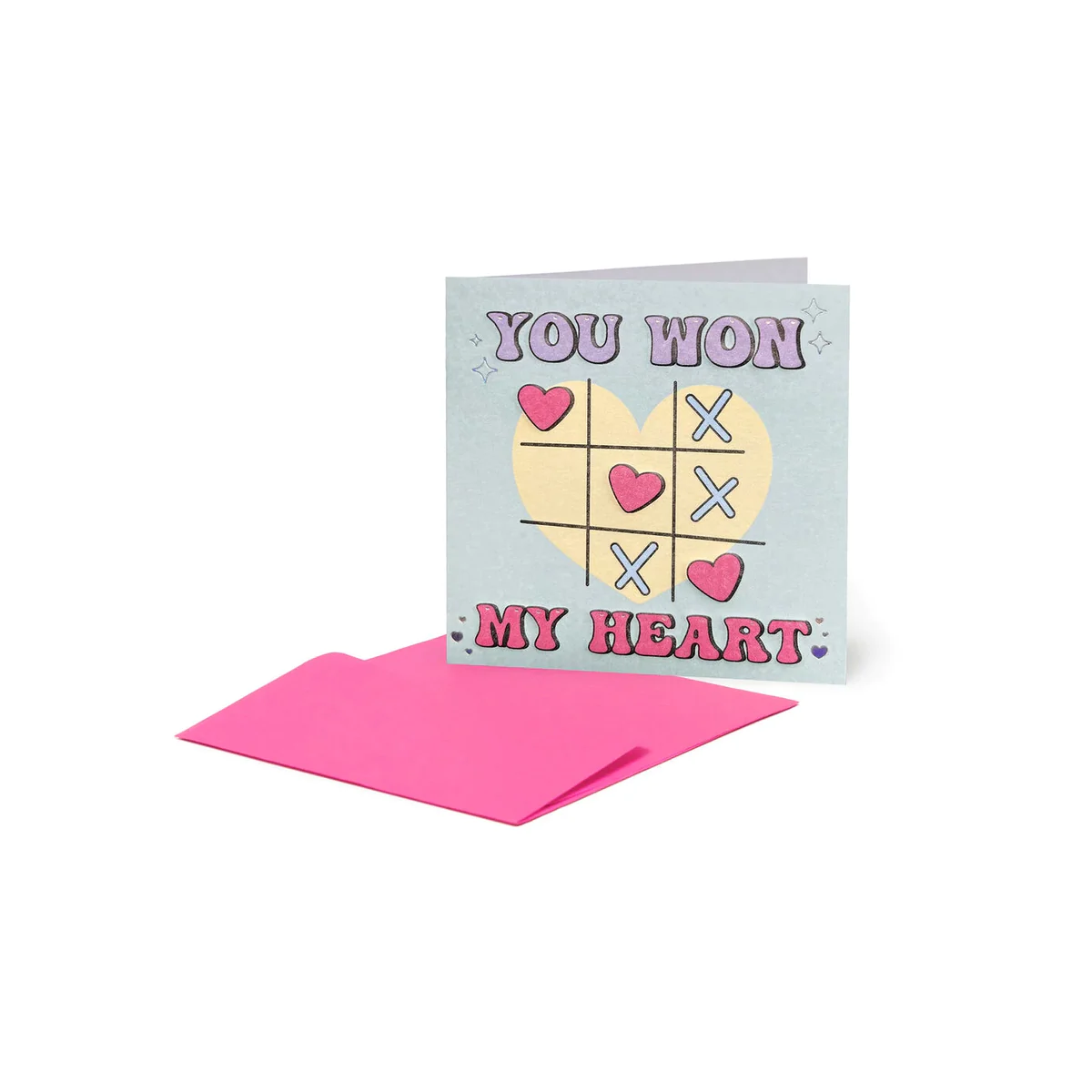 BIGLIETTINO D'AUGURI - SMALLGREETING CARD - TIC-TAC-TOE - TICTAC-TOE-LEGAMI MILANO