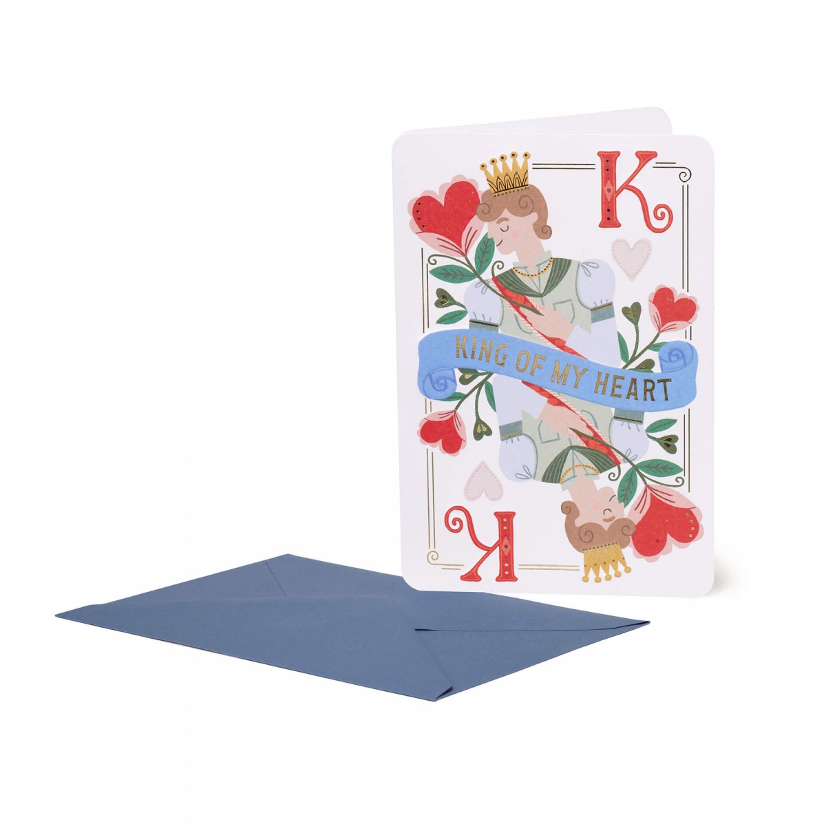 BIGLIETTO D'AUGURI - GREETINGCARD - KING - KING-LEGAMI MILANO