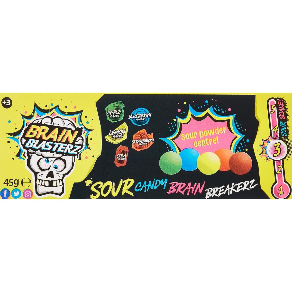 Brain Blasterz Candy Brain Breakerz - Caramelle duredal cuore asprissimo - - DOLCI - td-toys.it