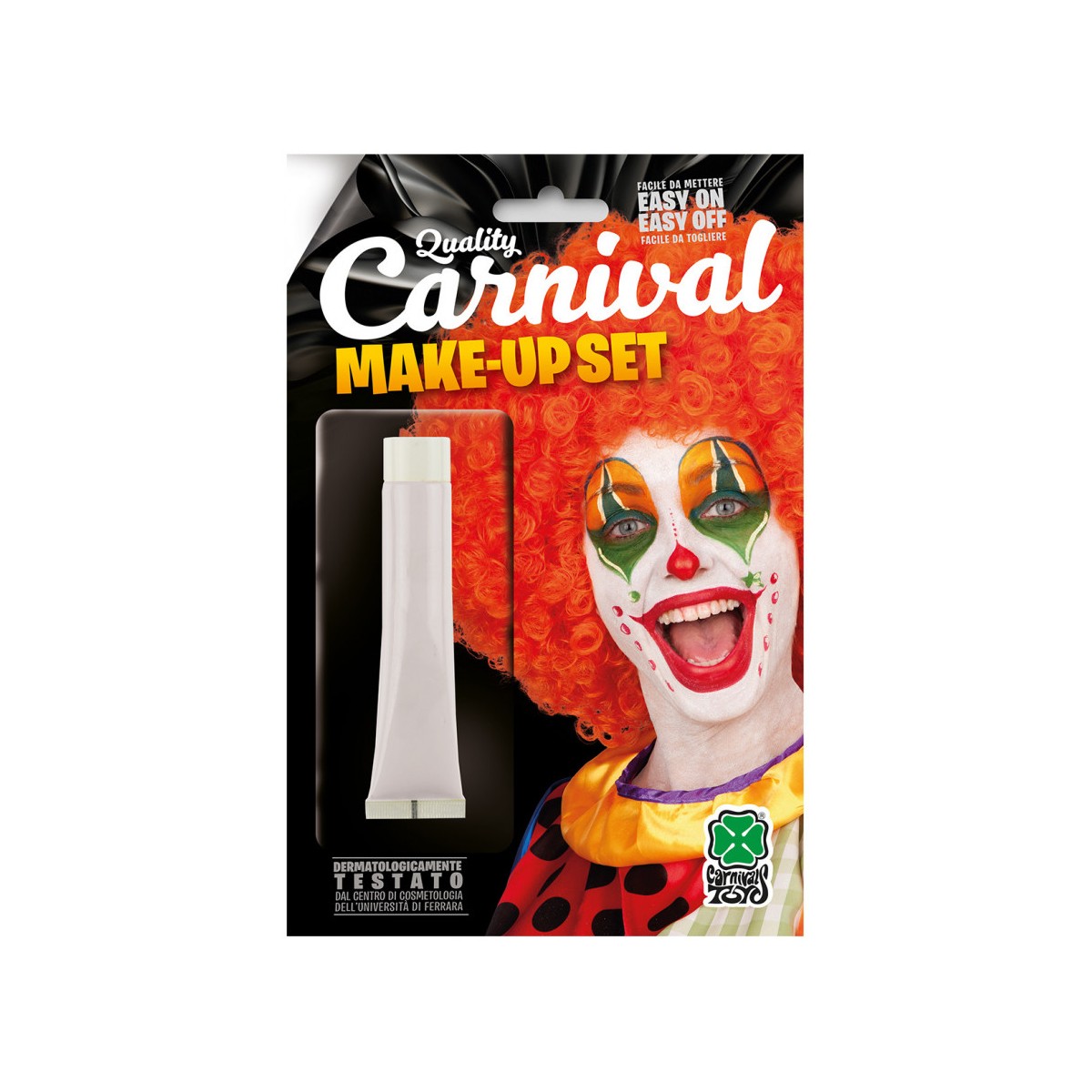 TUBETTO FONDOTINTA BIANCO (CLOWN) ML.28,3 CA. IN BLISTER - CARNIVAL TOYS - TRUCCHI - td-toys.it