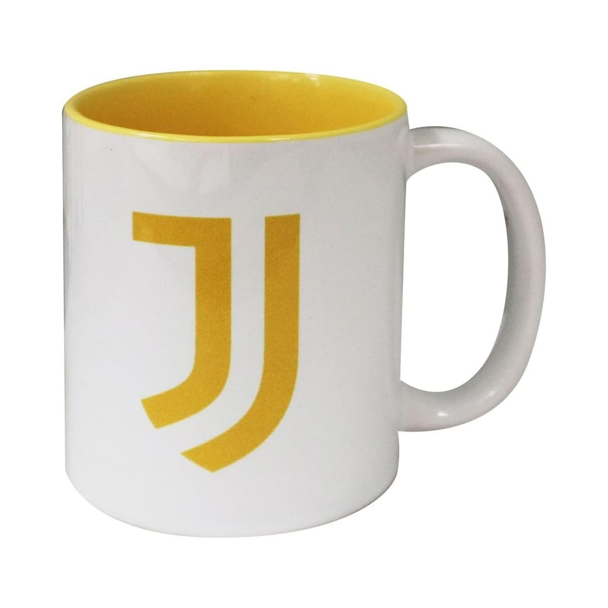 MUG IN CERAMICA CON INTERNO GIALLO JUVENTUS - GIEMME - CUPS - td-toys.it