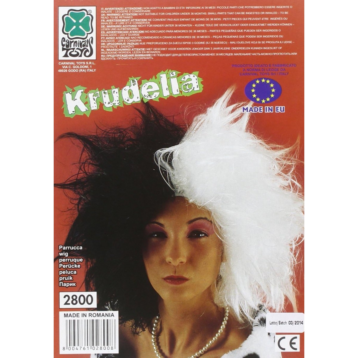 PARRUCCA KRUDELIA IN VALIGETTA - CARNIVAL TOYS - ACCESSORI - td-toys.it