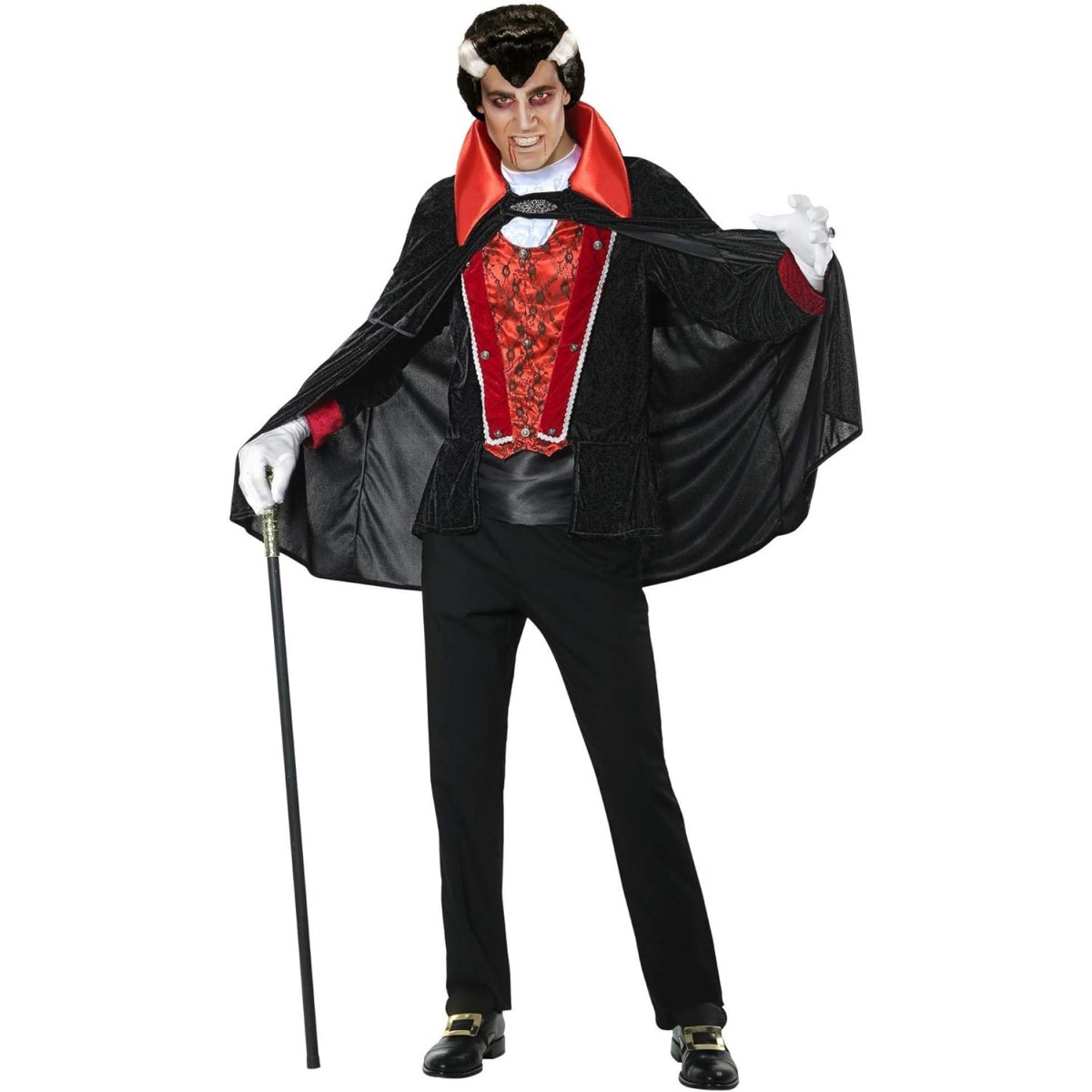 "VAMPIRO VITTORIANO" (giacca con gilet, jabot, mantello)-COSTUMI