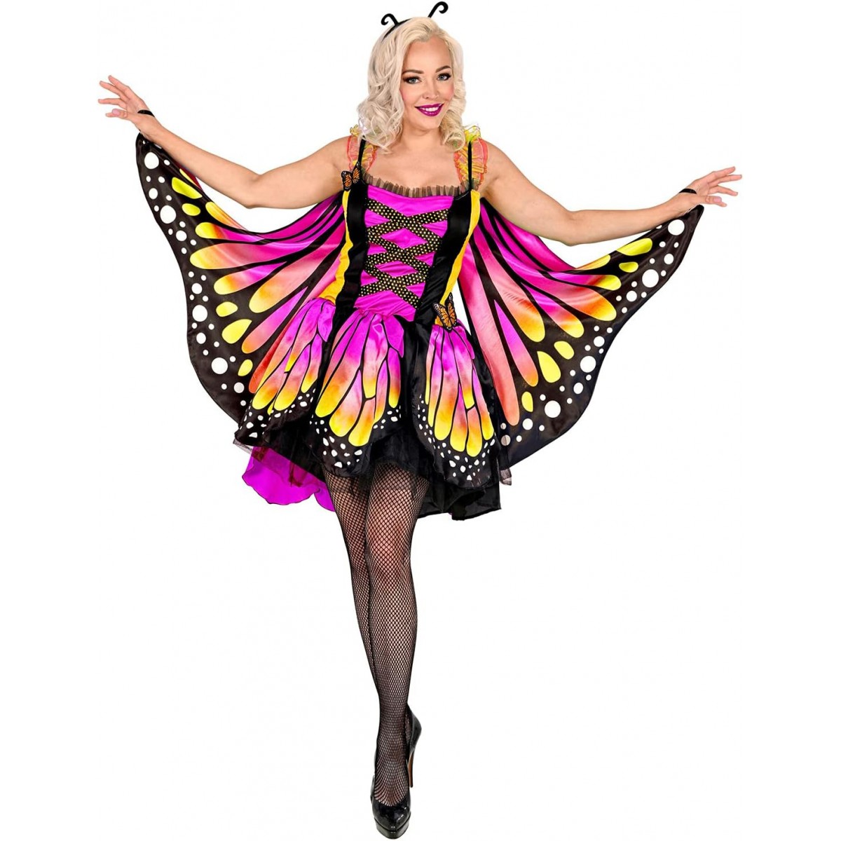 "FARFALLA" (vestito con tutu, ali, antenne)-COSTUMES