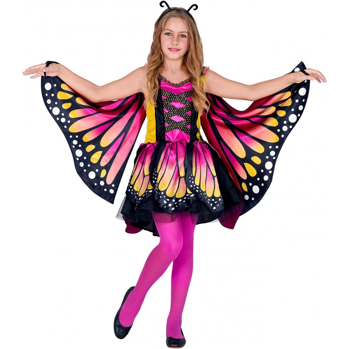 "FARFALLA" (vestito con tutu, ali, antenne)-COSTUMES