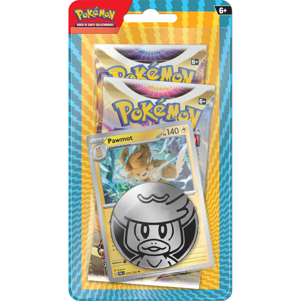 Pokemon - Blister 2 Buste e Moneta (Carte) - THE POKEMON COMPANY INTERNATIONAL - BOARD GAMES' - td-toys.it