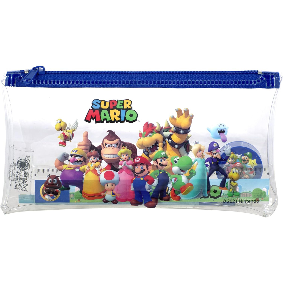 SET STATIONERY SUPERMARIO (2 MATITE, 1 RIGHELLO,1 TEMPERINO)-ASTUCCI