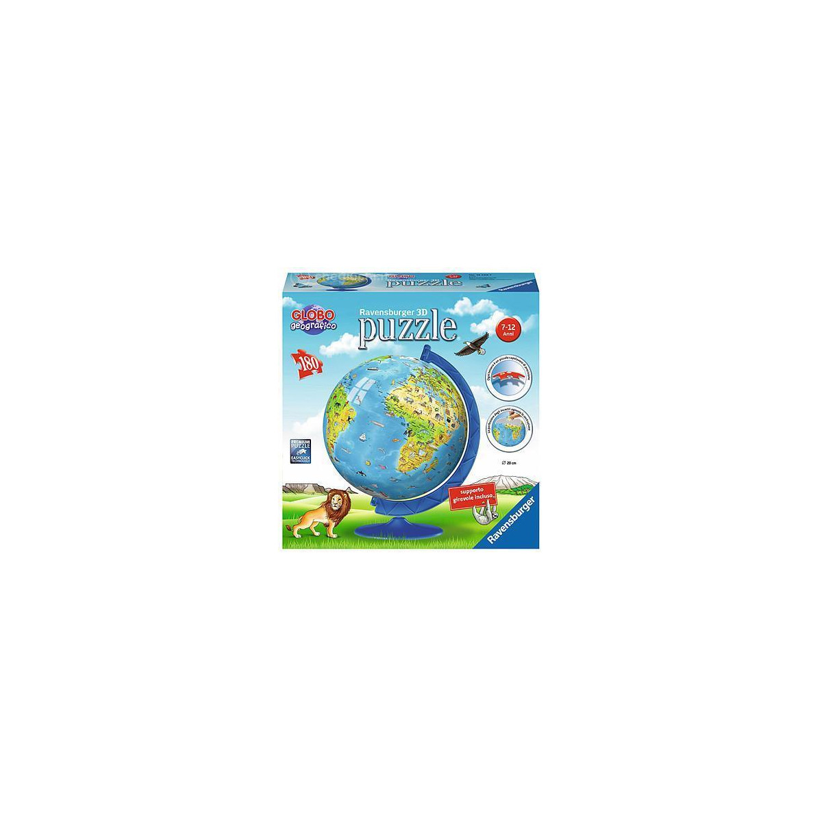 3D Globo 180 pz. new ed.-PUZZLE