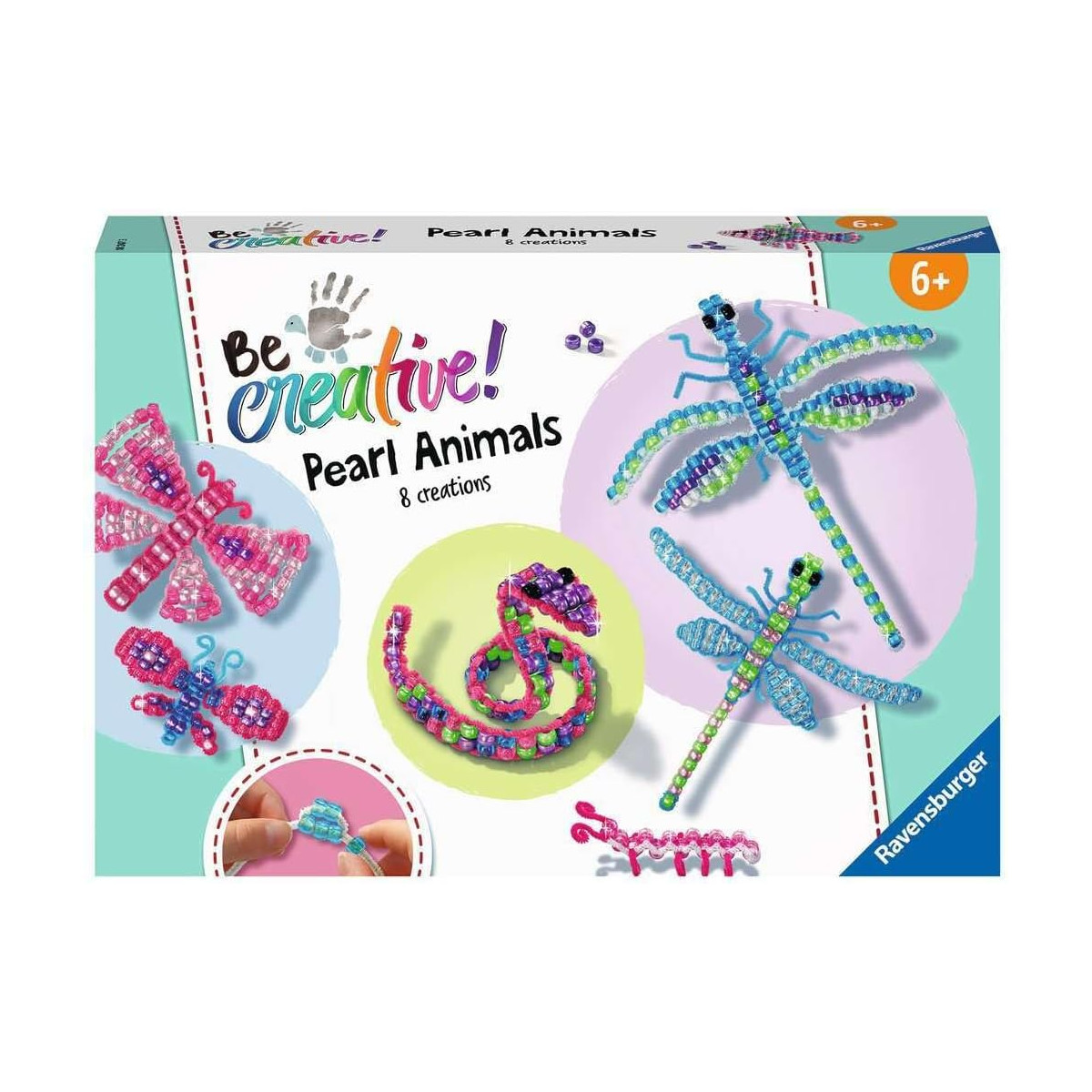 Be Creative Midi XL: Pearl Animals - Ravensburger - CREATIVI - td-toys.it