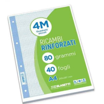 RICAMBI RINF A4 80GR 40F 4M-NOTEBOOKS