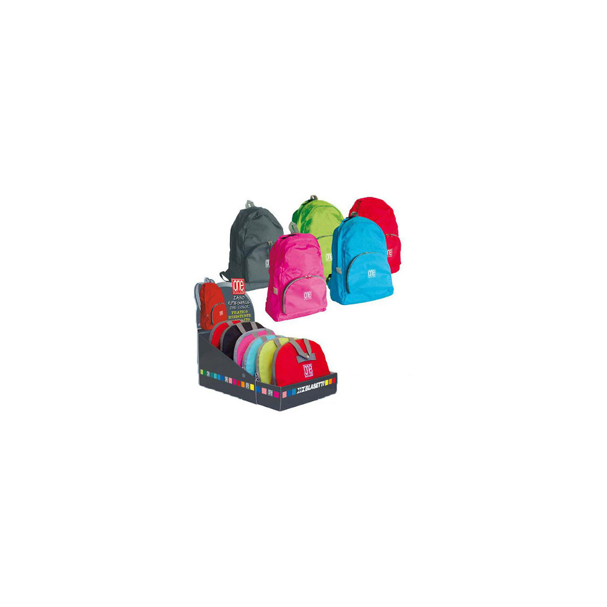 ONE COLOR ZAINO RIPIEGABILE-BACKPACKS