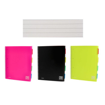 ONE COLOR PPL SPIRALE C/DIVISO 1R-NOTEBOOKS