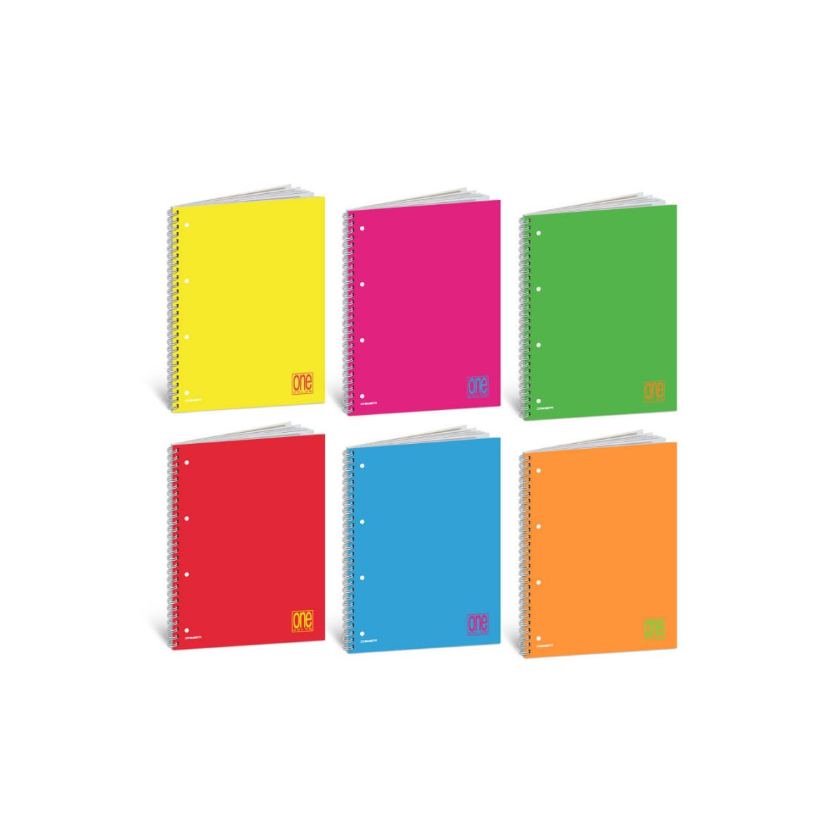 ONE COLOR FLUO FORATO A4 60F 5M-NOTEBOOKS