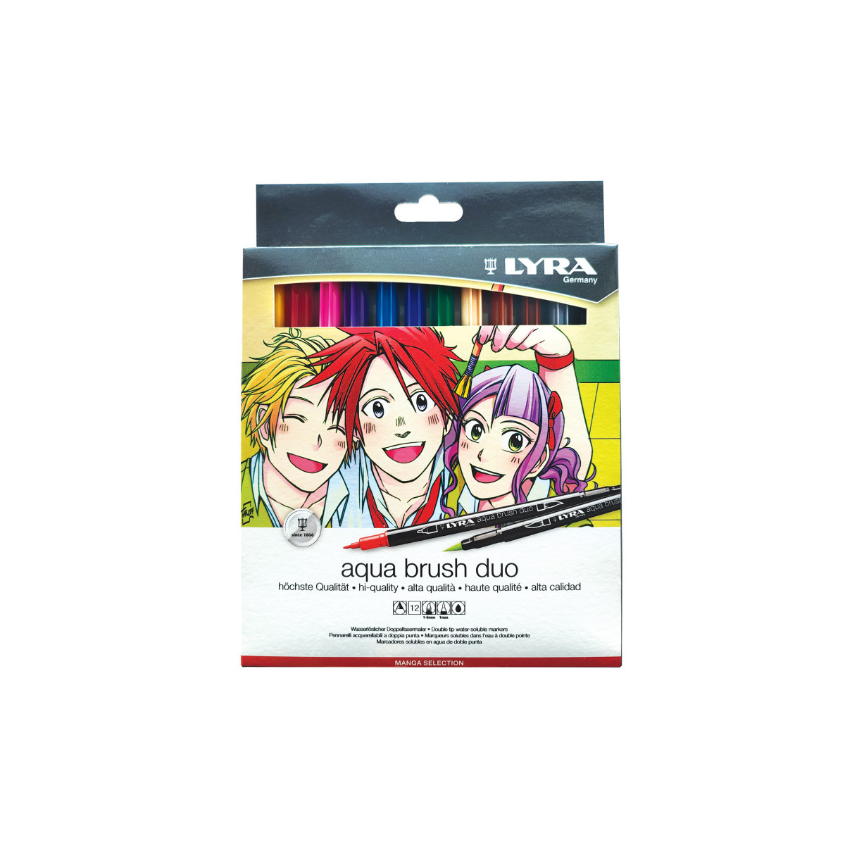 LYR GRAD MANGA SET GRAFITE 8 PZ-PENNE-PENNARELLI-MATITE