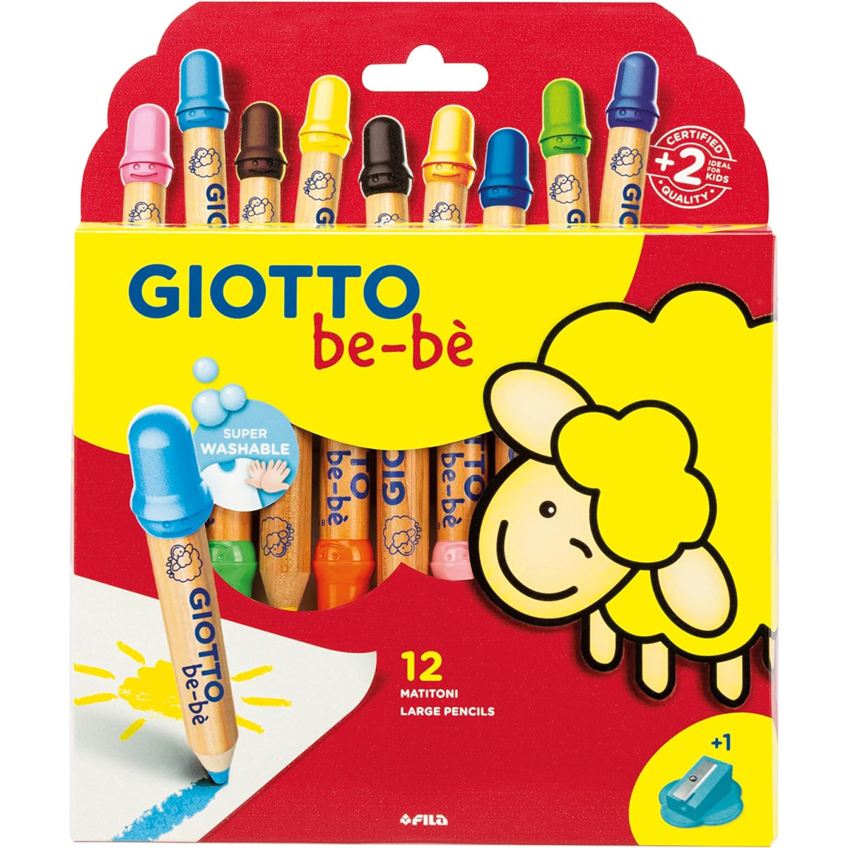 AST 12 MATITONI GIOTTO BEBE'-PENS-MARKERS-PENCILS-ERASERS