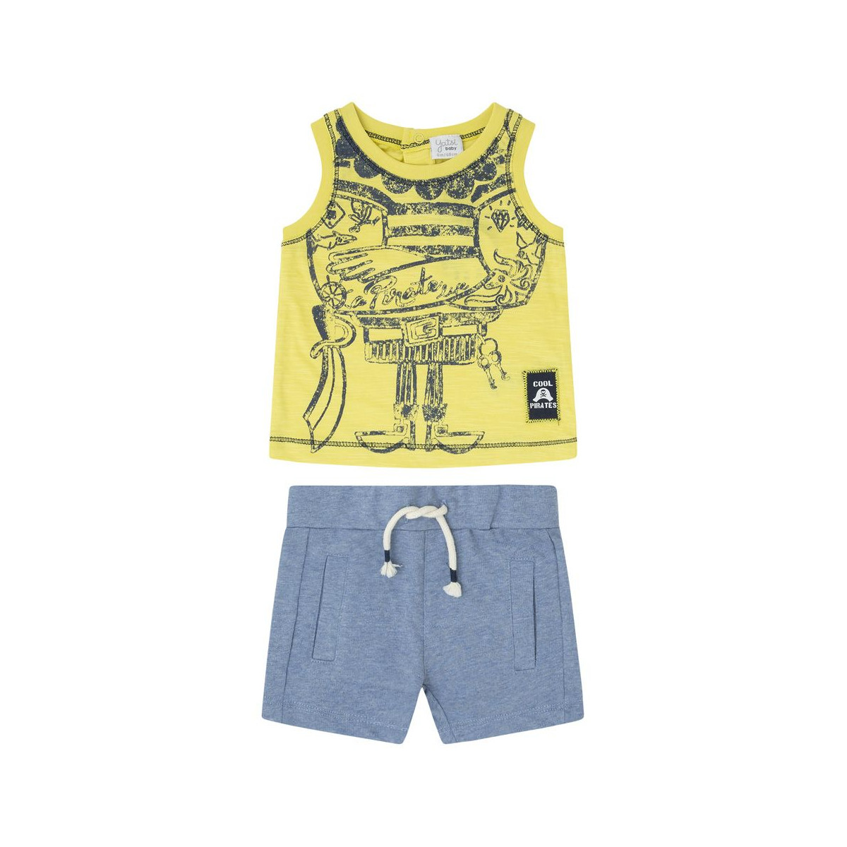 CONJUNTO BBPIRATE - AMARILLO - 24M - 1 - CANADA HOUSE - COMPLETO BIMBO - td-toys.it