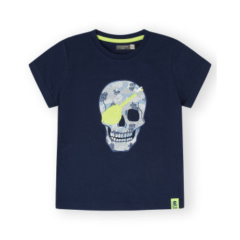 CAMISETA SKULL - MARINO - 10Y - 1 - CANADA HOUSE - MAGLIETTA - td-toys.it