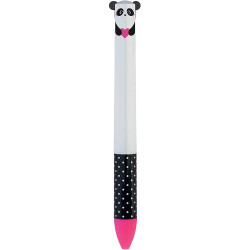 PENNA SWEET PANDA Doppio Colore Click&Clack Marca Legami Nuova In