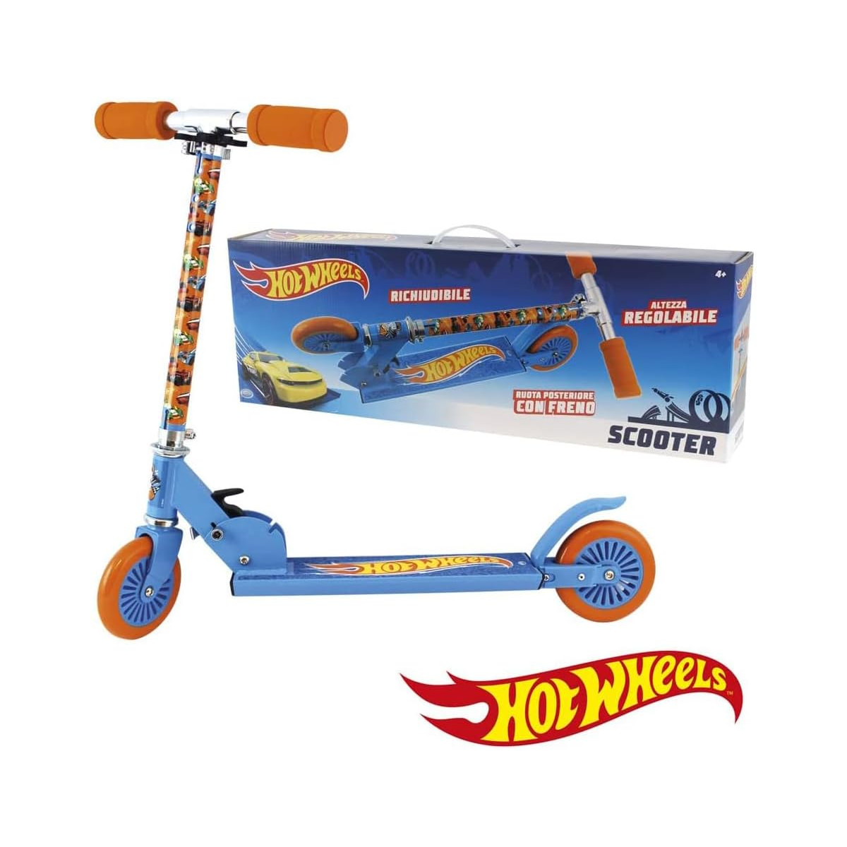 MONOPATTINO HOT WHEELS A 2 RUOTE-MONOPATTINO